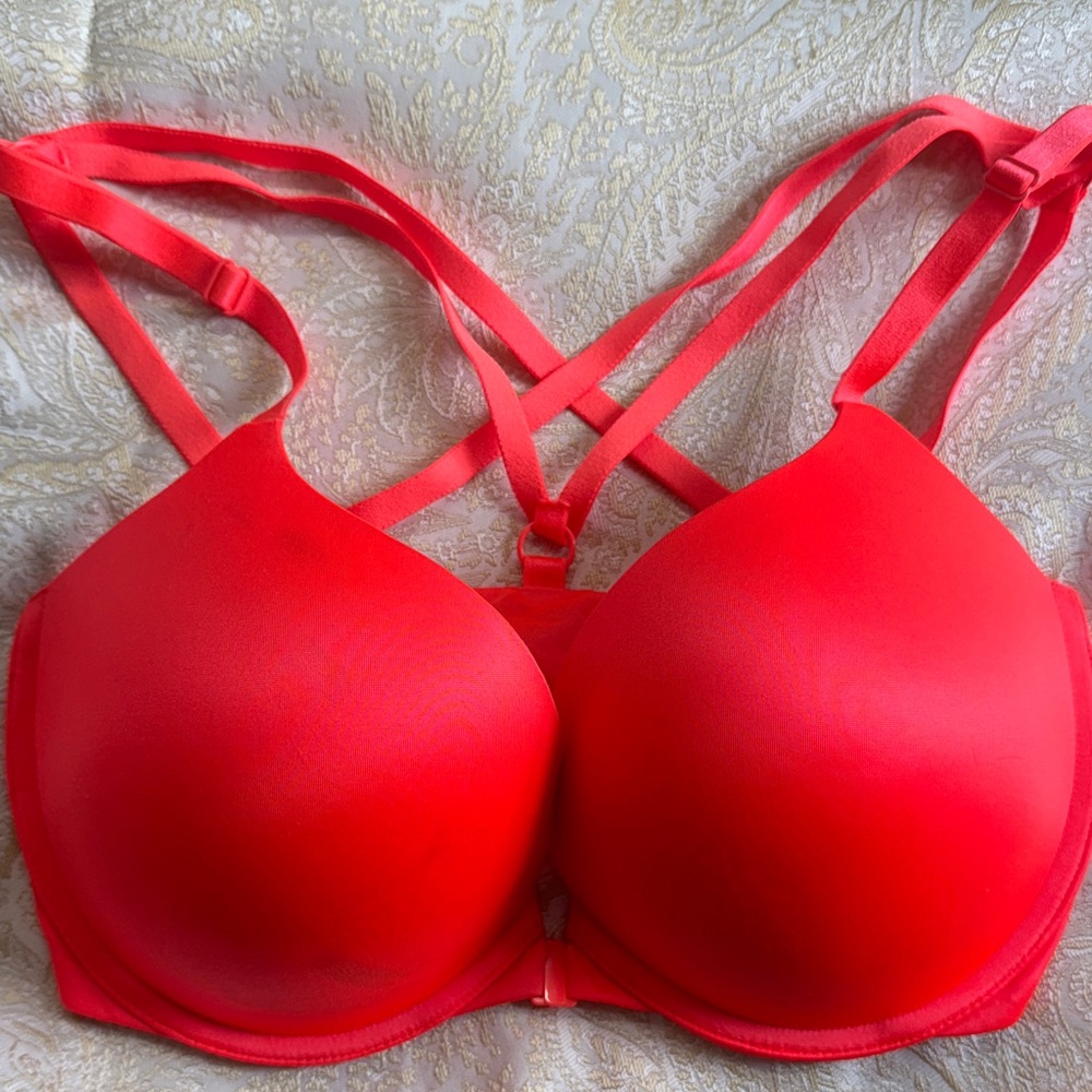 Vibrant Orange Racerback VS Bra